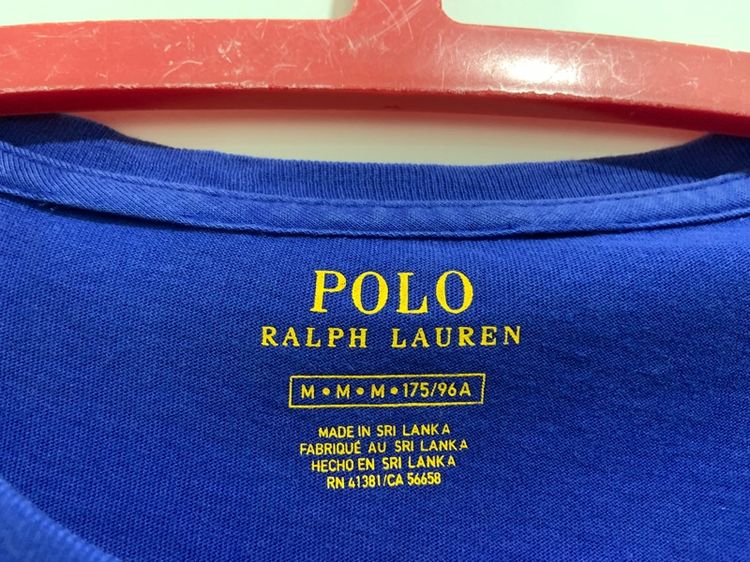 เสื้อยืดกระเป๋าอกซ้าย POLO RALPH LAUREN แท้ 💯 size M ขนาด อก 21.5 ยาว 27.5 นิ้ว สภาพดีมาก สีน้ำเงินเข้ม ดีเทลคลาสสิค ผ้านิ่มหายากครับ รูปที่ 5
