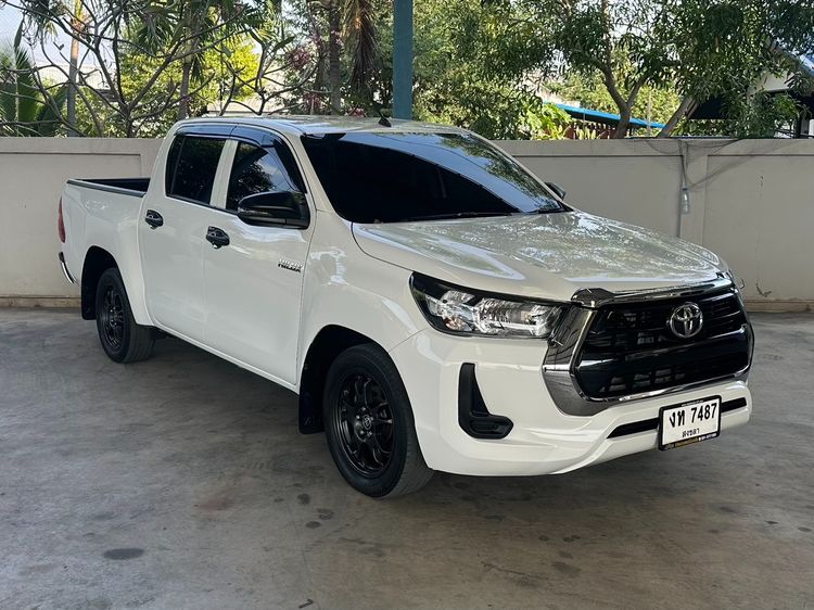 Toyota Hilux Revo 2022 Double Cab 2.4 Entry Z Edition Pickup ดีเซล ไม่ติดแก๊ส เกียร์ธรรมดา ขาว รูปที่ 2