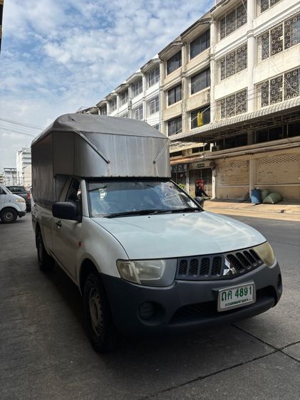Mitsubishi Triton 2007 2.5 GL Pickup ดีเซล ไม่ติดแก๊ส เกียร์ธรรมดา ขาว รูปที่ 2