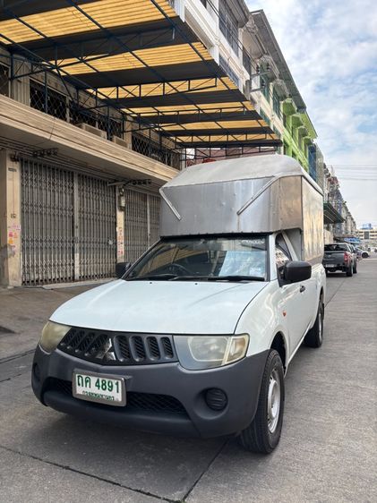 Mitsubishi Triton 2007 2.5 GL Pickup ดีเซล ไม่ติดแก๊ส เกียร์ธรรมดา ขาว รูปที่ 3