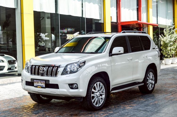 Toyota Land Cruiser Prado 2012 3.0 D4D 4WD Utility-car ดีเซล ไม่ติดแก๊ส เกียร์อัตโนมัติ ขาว
