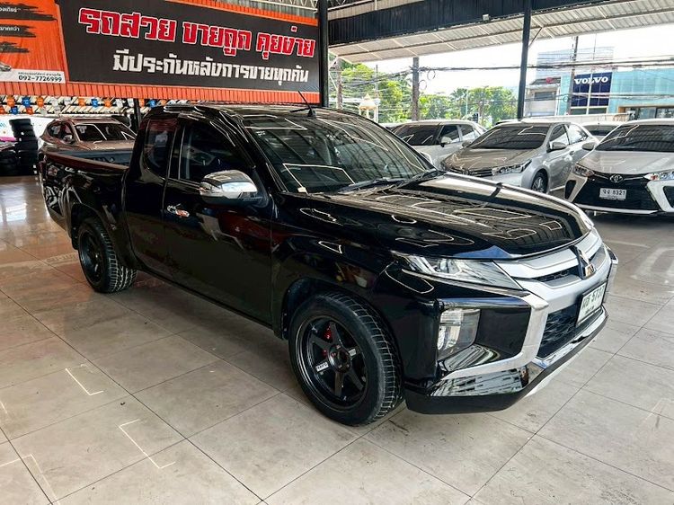 Mitsubishi Triton 2022 All New Mega Cab 2.5 GLX Pickup ดีเซล ไม่ติดแก๊ส เกียร์ธรรมดา ดำ รูปที่ 3