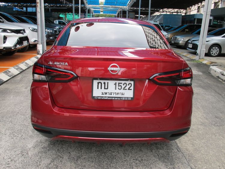 Nissan Almera 2024 1.0 EL Sedan เบนซิน ไม่ติดแก๊ส เกียร์อัตโนมัติ แดง รูปที่ 4