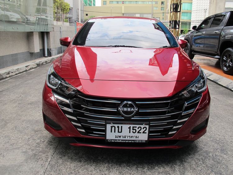 Nissan Almera 2024 1.0 EL Sedan เบนซิน ไม่ติดแก๊ส เกียร์อัตโนมัติ แดง รูปที่ 3