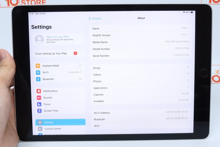 iPad Gen 9 64GB WiFi - ID25120178 รูปที่ 11