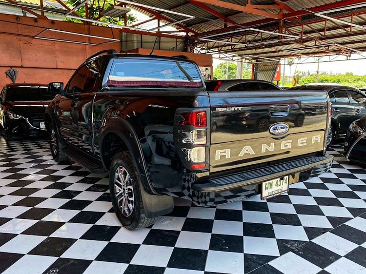 Ford Ranger 2021 2.2 Hi-Rider XL Plus Sport Pickup ดีเซล ไม่ติดแก๊ส เกียร์ธรรมดา ดำ รูปที่ 4