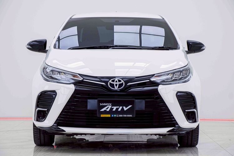 Toyota Yaris ATIV 2022 1.2 Sport Sedan เบนซิน ไม่ติดแก๊ส เกียร์อัตโนมัติ ขาว รูปที่ 3