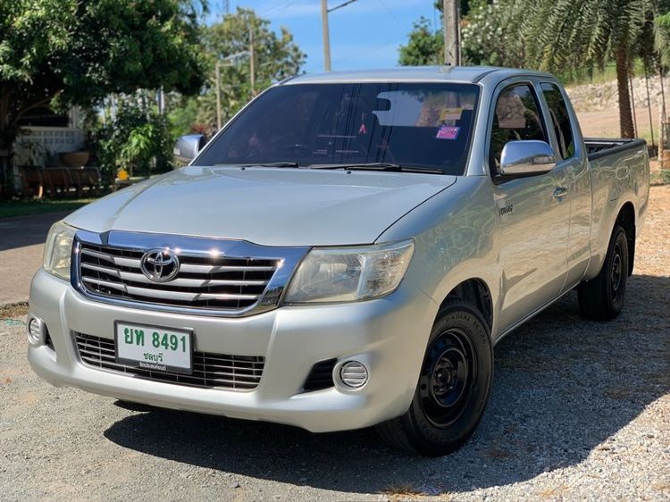 Toyota Hilux Vigo Champ 2012 Smart Cab 2.7 J Pickup เบนซิน เกียร์ธรรมดา เทา รูปที่ 4