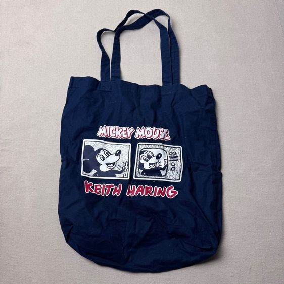 กระเป๋าถือ​ Uniqlo x Keith Haring Mikey mouse Size F​ 