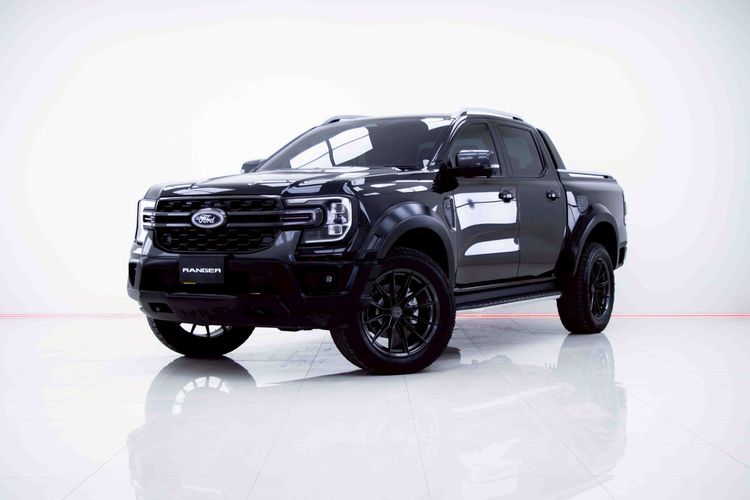 Ford Ranger 2023 2.0 Bi-Turbo Hi-Rider Wildtrak Pickup ดีเซล ไม่ติดแก๊ส เกียร์อัตโนมัติ ดำ