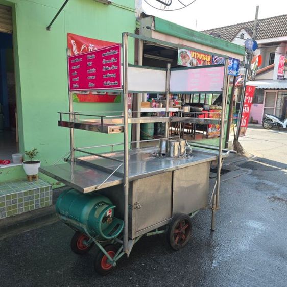 รถเข็นสแตนเลสแท้อย่างหนาพร้อมขายของได้เลย รูปที่ 4
