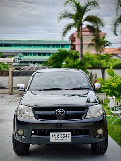 Toyota Hilux Vigo 2005 2.7 G 4WD Pickup เบนซิน LPG เกียร์อัตโนมัติ ดำ รูปที่ 4