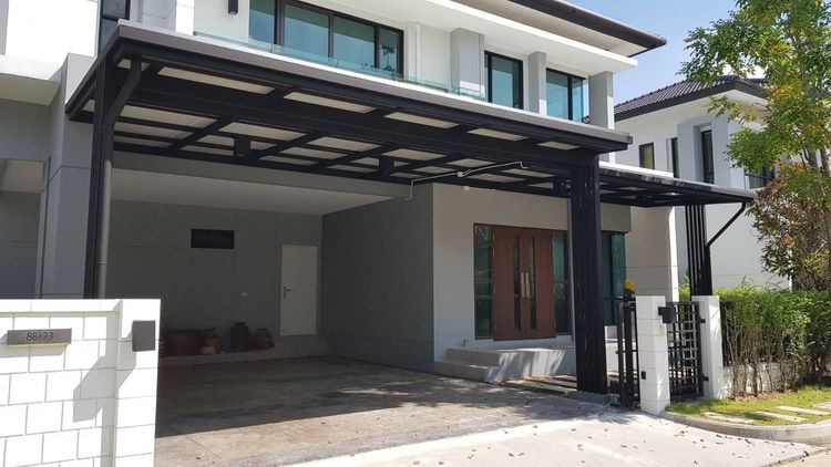 รับทำกันสาด หลังคาโรงจอดรถ (เมทัลชีท PU ไวนิล) โซนพระราม 2 บางมด ทุ่งครุ กรุงเทพ ประเมินหน้างานฟรี รูปที่ 13