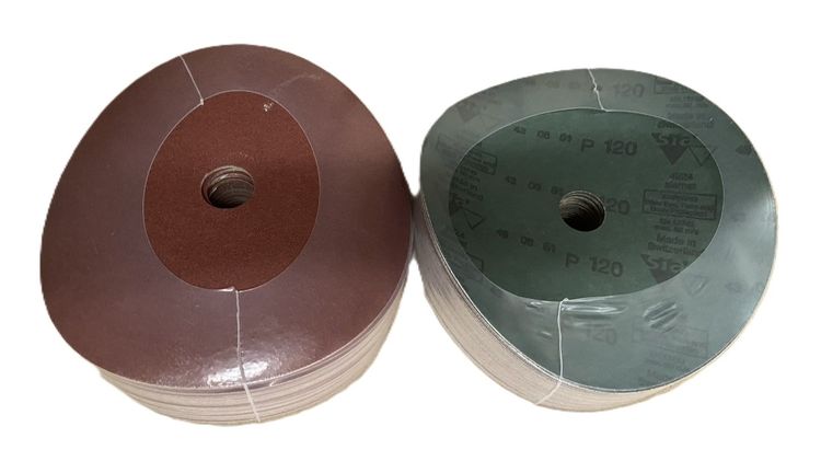 FIBER DISC กลมสีแดง 7" (DIA. 180 MM.) ขนาดรูกลาง dia 22 MM. เบอร์ 36