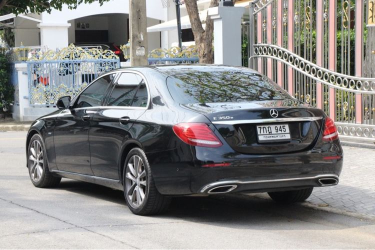 Mercedes-Benz E-Class 2017 E350 Sedan ปลั๊กอินไฮบริด (PHEV) เกียร์อัตโนมัติ ดำ รูปที่ 3