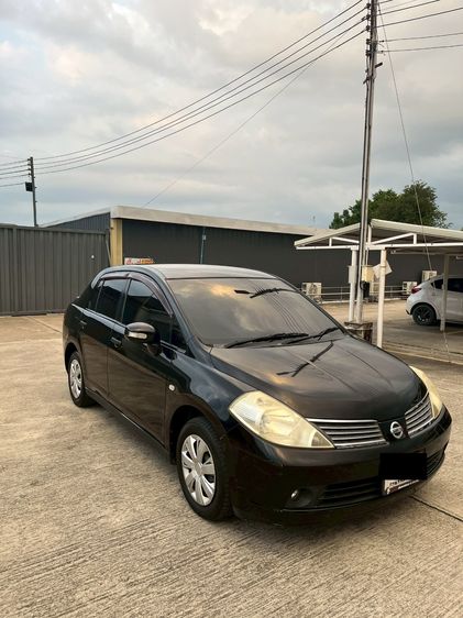 Nissan Tiida 2008 1.6 G Latio Sedan ดีเซล เกียร์อัตโนมัติ ดำ รูปที่ 4