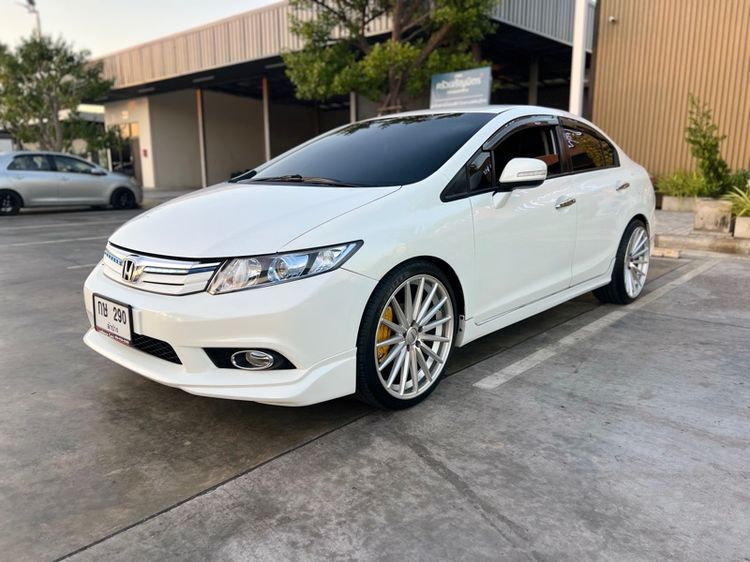 Honda Civic 2014 1.5 Hybrid Sedan ไฮบริด ไม่ติดแก๊ส เกียร์อัตโนมัติ ขาว รูปที่ 2