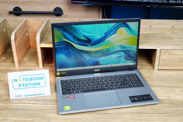 Acer Aspire Go 15 Ryzen5-7535HS Ram16 SSD512 หน้าจอ15.6 FHD ตัวเครื่องดีไซน์สวยดูทันสมัย สเปคดี ทำงานเก่ง เครื่องพร้อมใช้งาน ขายเพียง 11,990 รูปที่ 3