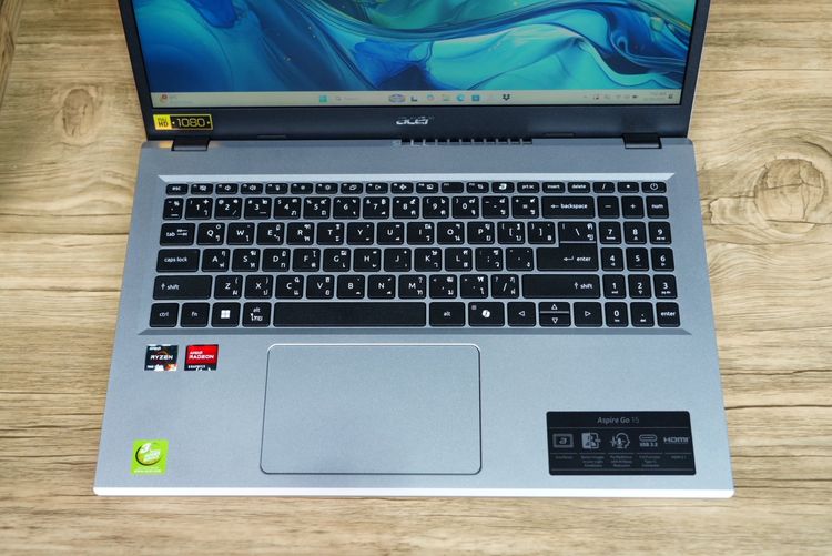 Acer Aspire Go 15 Ryzen5-7535HS Ram16 SSD512 หน้าจอ15.6 FHD ตัวเครื่องดีไซน์สวยดูทันสมัย สเปคดี ทำงานเก่ง เครื่องพร้อมใช้งาน ขายเพียง 11,990 รูปที่ 5