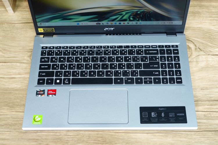 Acer Aspire 3 Ryzen3-7320U Ram8 SSD256GB จอ15.6 FHD IPS สเปคทำงานรุ่นใหม่ ทำงานเก่ง ดีไซน์บางเบา เครื่องพร้อมใช้งาน ขายเพียง 8,900.- รูปที่ 5