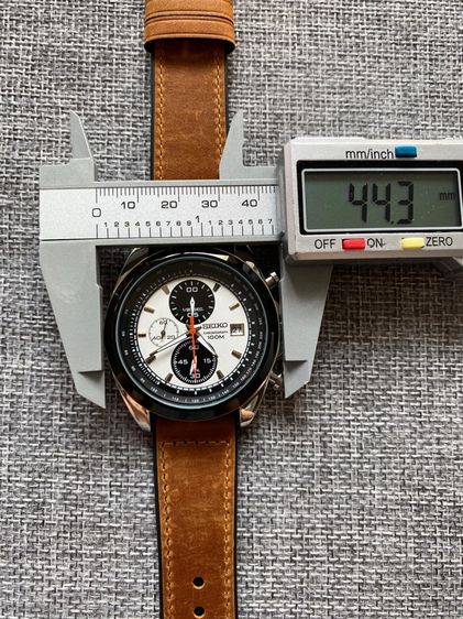 seiko 5 sports โครโนกราฟ จับเวลา สายหนัง รูปที่ 7