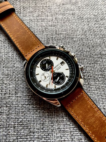 seiko 5 sports โครโนกราฟ จับเวลา สายหนัง รูปที่ 2