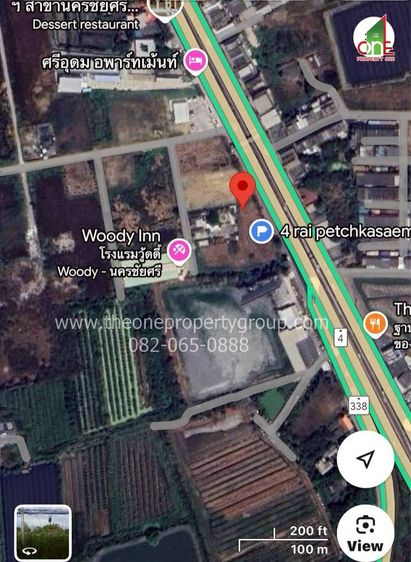 ที่ดิน 3-3-46 ไร่ ติดถนนเพชรเกษม ค.ท่าตำหนัก อ.นครชัยศรี จ.นครปฐม รูปที่ 2