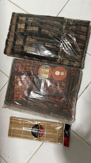 ➗➰ คิดราคาคนละครึ่ง 🍽️ ชุดแผ่นกกสานให้หมด ที่วางภาชนะสไตล์อาหารไทย รูปที่ 2