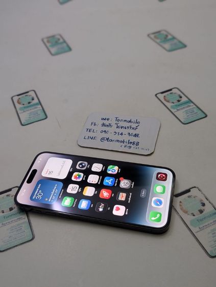 iPhone 14 Pro Max 256GB Black ศูนย์ไทย Model N สภาพใหม่เอี่ยม มีตัวเครื่องอย่างเดียว ไม่มีอุปกรณ์อื่น สุขภาพแบต 86 เพียง 17,990 บาท ครับ 