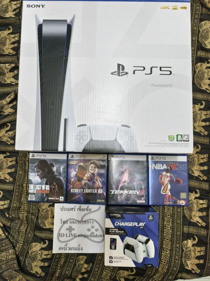 PS5 เกม 4 แผ่น แท่นชาร์จ