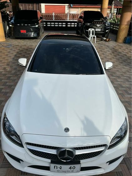 Mercedes-Benz C-Class 2021 C220 Sedan ดีเซล ไม่ติดแก๊ส เกียร์อัตโนมัติ ขาว รูปที่ 3