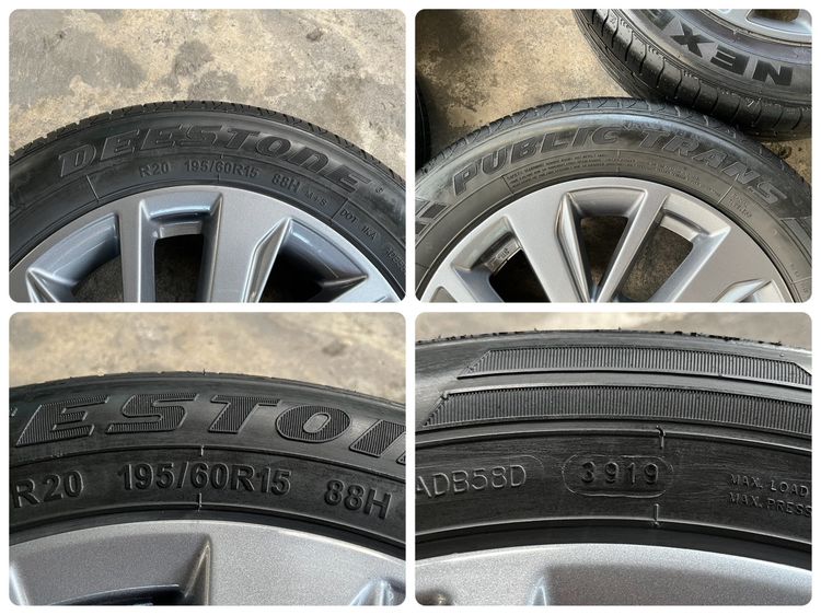 ✨ล้อแม็กแถมยาง✨Nissan Almera Sportech ขอบ 15 รูปที่ 6