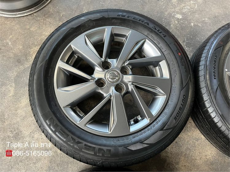 ✨ล้อแม็กแถมยาง✨Nissan Almera Sportech ขอบ 15 รูปที่ 4