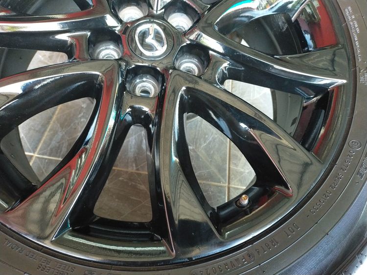 แม็กมาสด้า ขอบ19 สีอบpowder coat พร้อมยางดันลอป  225 55 19 ปี24 ยางสวยทุกเส้นตามรูป ใส่ CX 5 CX 8 รูปที่ 6