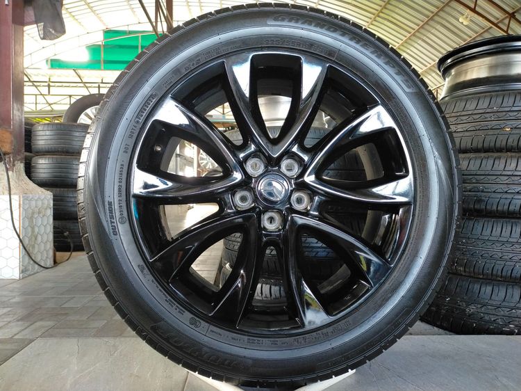 แม็กมาสด้า ขอบ19 สีอบpowder coat พร้อมยางดันลอป  225 55 19 ปี24 ยางสวยทุกเส้นตามรูป ใส่ CX 5 CX 8 รูปที่ 3