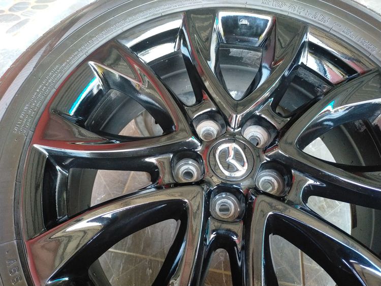 แม็กมาสด้า ขอบ19 สีอบpowder coat พร้อมยางดันลอป  225 55 19 ปี24 ยางสวยทุกเส้นตามรูป ใส่ CX 5 CX 8 รูปที่ 5