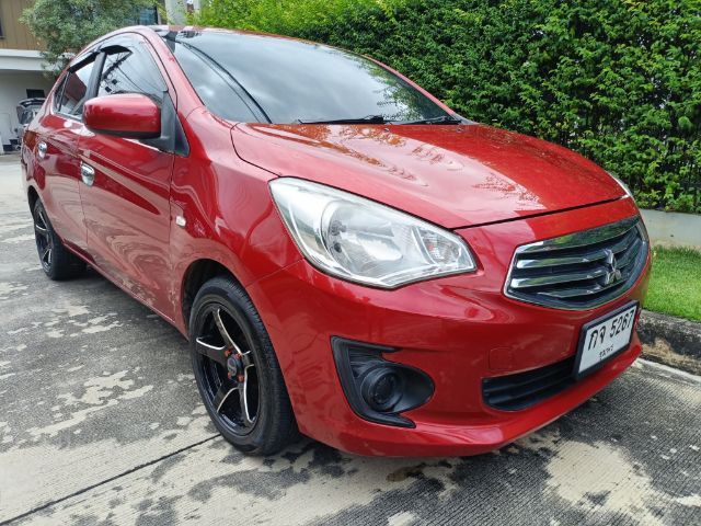 Mitsubishi Attrage 2013 1.2 GLX Sedan เบนซิน ไม่ติดแก๊ส เกียร์อัตโนมัติ แดง รูปที่ 4