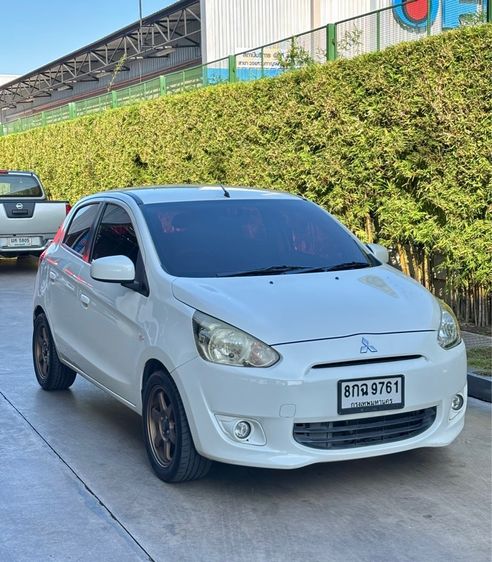 Mitsubishi Mirage 2012 1.2 GLS Sedan เบนซิน ไม่ติดแก๊ส เกียร์อัตโนมัติ ขาว รูปที่ 2