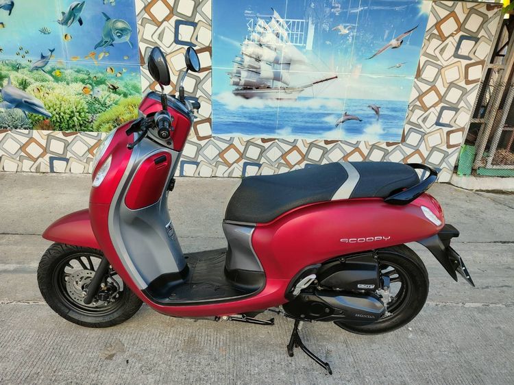 🛵ยังไงก็ขาย SCOOPY-i ปี 66 เครื่องดี สีสวย(กุญแจรีโมท) เล่มชุดโอนครบ+เปลี่ยนถ่ายน้ำมันเครื่องฟรี ส่งฟรี30 ก.ม รูปที่ 2