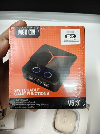 หูฟังไร้สายบลูทูธ 5.3 M90 PRO-Goojodoq J223 มีไมโครโฟนในตัว สภาพใหม่ ยังไม่ได้แกะ  รูปที่ 3