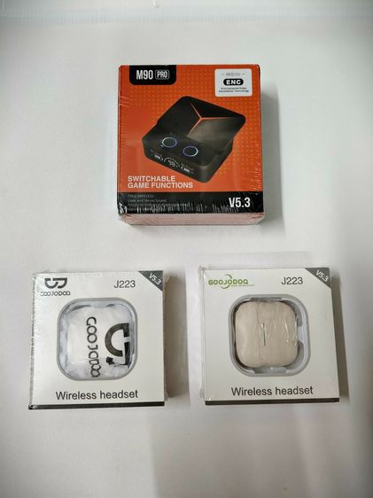 หูฟังไร้สายบลูทูธ 5.3 M90 PRO-Goojodoq J223 มีไมโครโฟนในตัว สภาพใหม่ ยังไม่ได้แกะ  รูปที่ 9