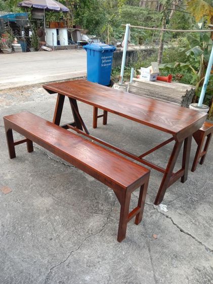 ชุดโต๊ะกลางพร้อมม้านั่งยาวไว้นั่งเฉลิมฉลองปีใหม่ รูปที่ 4