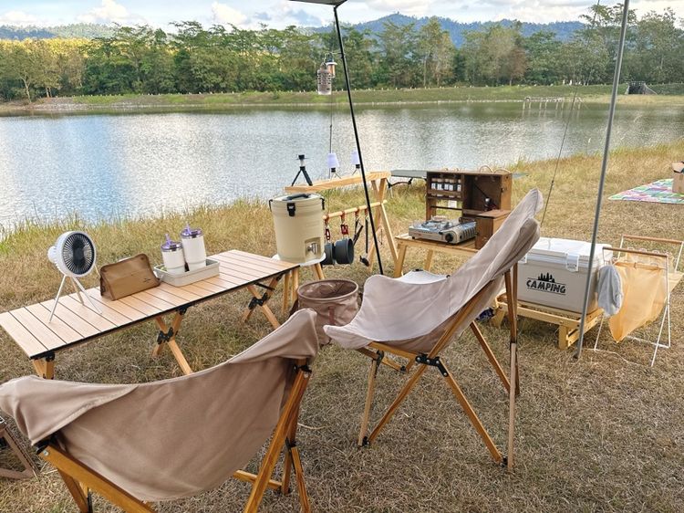 Naturehike เก้าอี้พับ เก้าอี้แคมป์ปิ้ง Folding Moon Chair พับเก็บได้ พร้อมถุงผ้าจัดเก็บ  รูปที่ 3