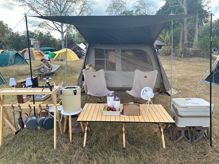 Naturehike เก้าอี้พับ เก้าอี้แคมป์ปิ้ง Folding Moon Chair พับเก็บได้ พร้อมถุงผ้าจัดเก็บ  รูปที่ 4