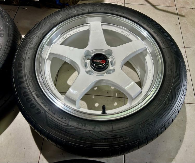 LENSO D1 ขอบ15 4x100 พร้อมยาง 195 55 15 ปี23 ครบชุด รูปที่ 3