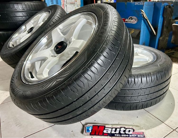 LENSO D1 ขอบ15 4x100 พร้อมยาง 195 55 15 ปี23 ครบชุด รูปที่ 7