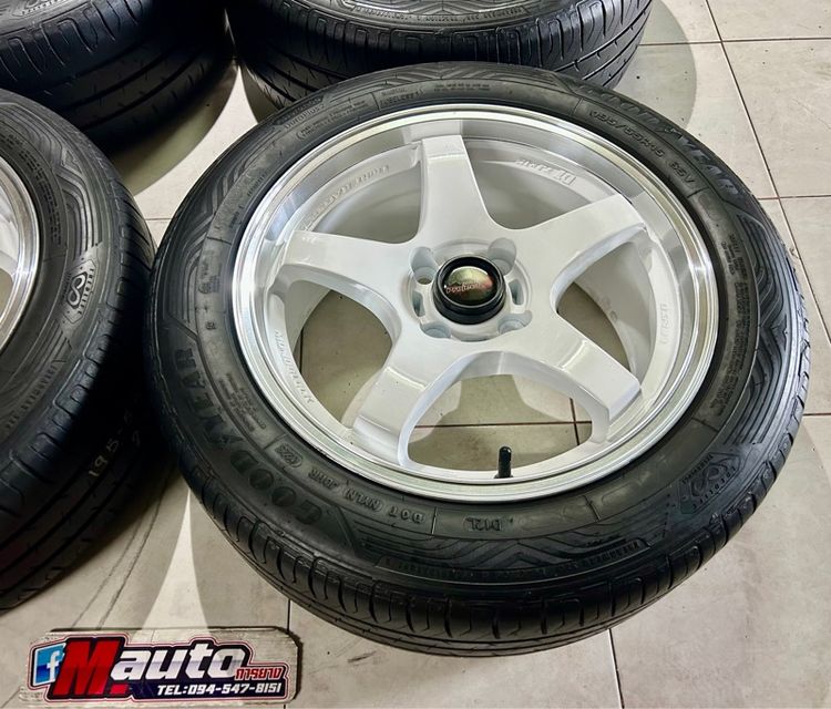 LENSO D1 ขอบ15 4x100 พร้อมยาง 195 55 15 ปี23 ครบชุด รูปที่ 6