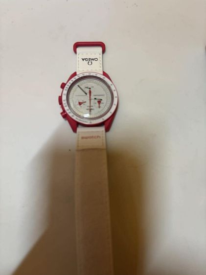 แดง พลาสติก ขาย นาฬิกา omega x swatch mission to mars