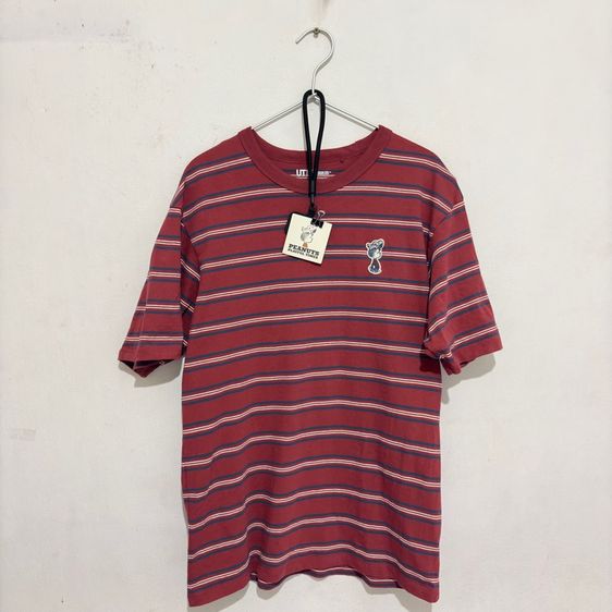 เสื้อยืด UNIQLO  UT Peanuts  สีแดงลาย
