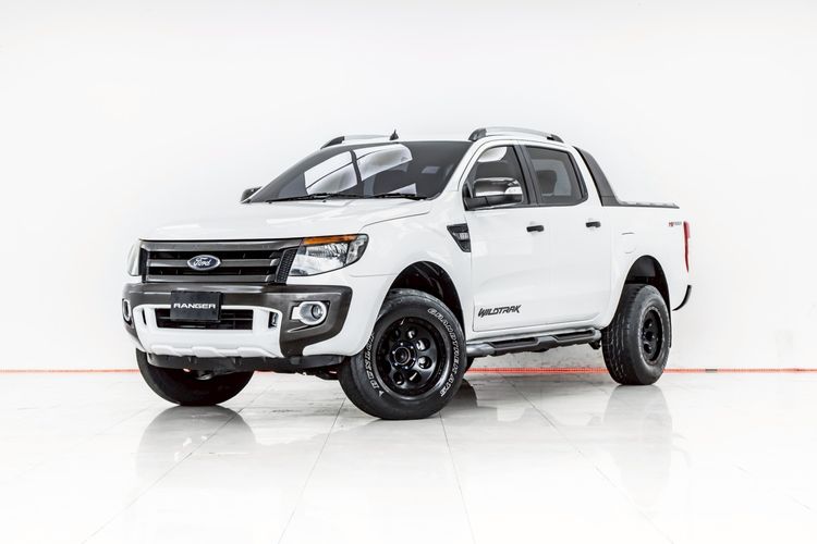 Ford Ranger 2015 2.2 Hi-Rider Wildtrak Pickup ดีเซล ไม่ติดแก๊ส เกียร์อัตโนมัติ ขาว
